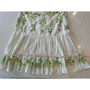 JH Collectibles Skirt Green White Sequins Floral Side Zip Women’s Size 16